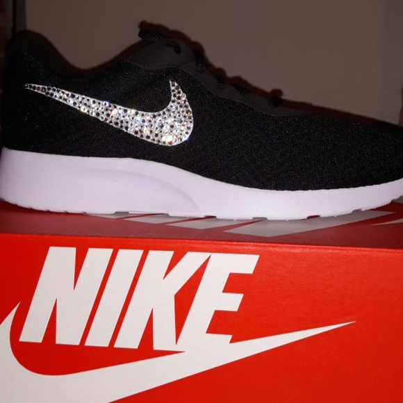 Nike Shoes - NEW NIKE Black and White BLING TANJUN